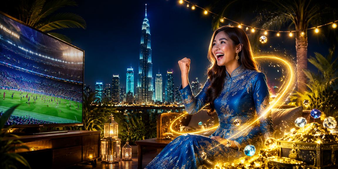 Pengguna Kuala Lumpur berbaju kurung mengakses platform ar80 dengan privasi terjaga