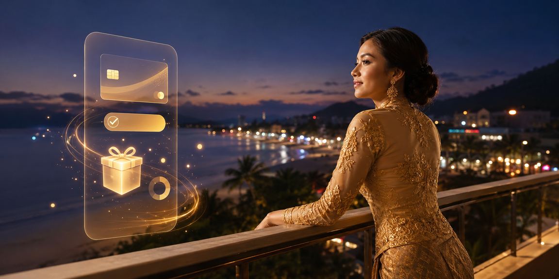 Wanita berbaju kebaya dari Langkawi menikmati pengalaman pertaruhan dalam talian